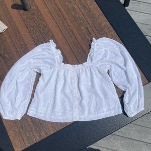 Women's White American Eagle Shirt size:XS